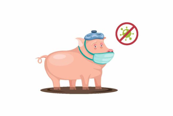 Download Pig Sick Got Fever and Flu Wear Mask - Premium Resources