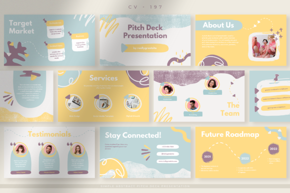 Download Simple Abstract Pitch Deck Presentation - Abstract Collection