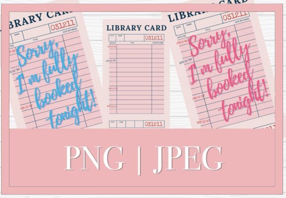 Download Pink Library Card Wall Art Booked SVG - Library Collection