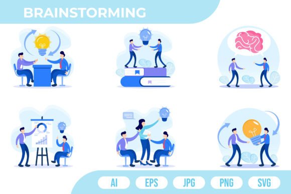 Download Brainstorming Illustration - Illustration Collection