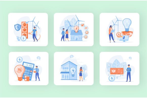 Download Smart Industry Set Bundle Illustration - Illustration Collection